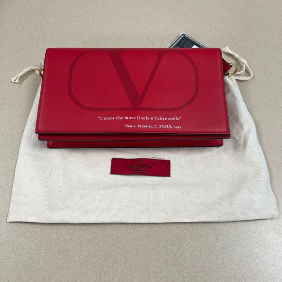 Valentino Garavani Love Lab Dante Paradiso Two Way Bag Red Leather - Preowned - Picture 5 of 13